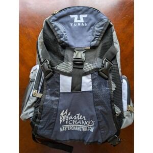 Tusah Martial Arts Backpack Master Changâs TKD Bag Gray Black Mesh Pockets